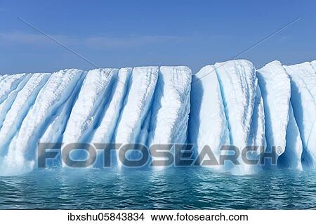 Picture - Iceberg drifts through Icefjord, UNESCO World Heritage Site, Disko Bay, Ilulissat, West Greenland, Greenland, North America. Fotosearch