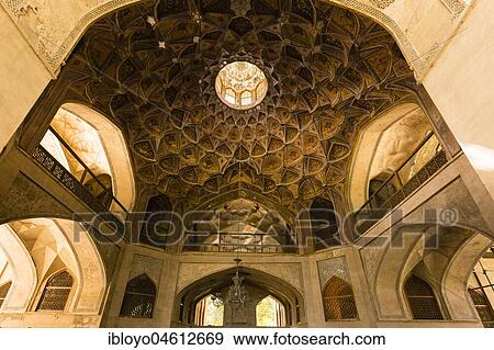 Inside Hasht Behesht Palace, Bagh Shahid Rajai or Shahid Rajai Garden, Esfahan, Iran, Asia View Large Photo Image Stock Photo - Inside Hasht Behesht Palace, Bagh Shahid Rajai or Shahid Rajai Garden, Esfahan, Iran, Asia. Fotosearch