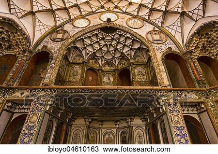 Interior of Khan-e Boroujerdi, one of Kashan's traditional houses, Iran, Asia View Large Photo Image Stock Image - Interior of Khan-e Boroujerdi, one of Kashan's traditional houses, Iran, Asia. Fotosearch