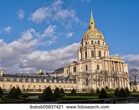 Invalidity Cathedral, Paris, France, Europe View Large Photo Image Stock Image - Invalidity Cathedral, Paris, France, Europe. Fotosearch