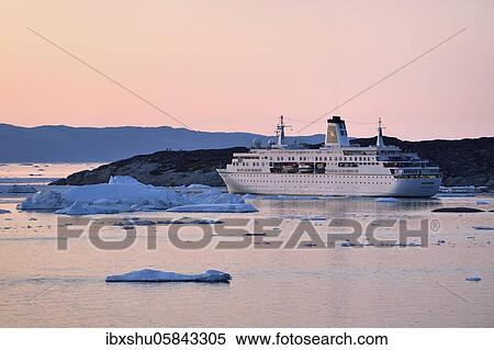 K in Disko Bay, Ilulissat, West Greenland, GreenlandCruise ship MS Deutschland View Large Photo Image Stock Photography - K in Disko Bay, Ilulissat, West Greenland, GreenlandCruise ship MS Deutschland. Fotosearch