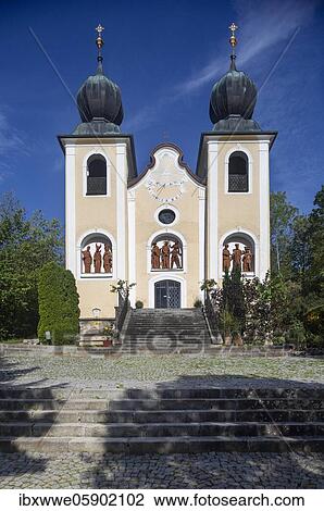 Stock Image - Kalvarienbergkirche, Bad Ischl, Salzkammergut, Upper Austria, Austria, Europe. Fotosearch