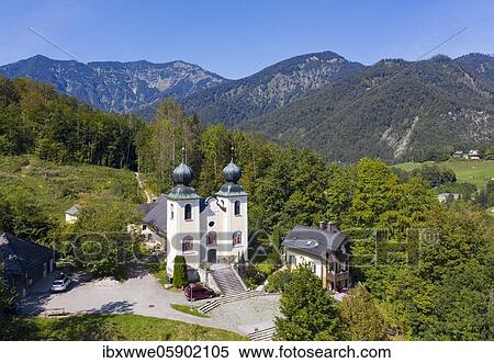 Kalvarienbergkirche, Bad Ischl, Salzkammergut, Upper Austria, Austria, Europe View Large Photo Image Stock Photography - Kalvarienbergkirche, Bad Ischl, Salzkammergut, Upper Austria, Austria, Europe. Fotosearch