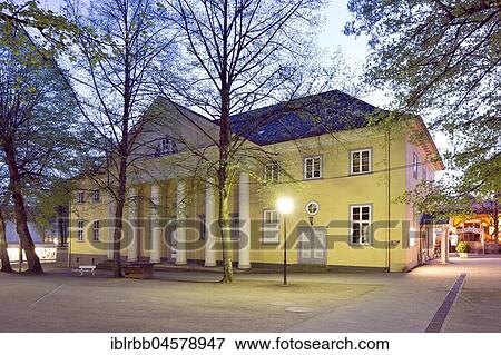 Stock Photo - Kurtheater, theatre in the spa district, Bad Pyrmont, Lower Saxony, Germany, Europe. Fotosearch