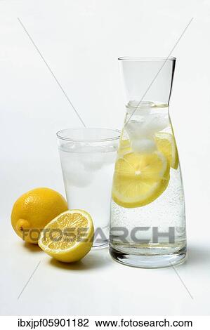 Lemon water in carafe, lemons, Germany, Europe View Large Photo Image Stock Image - Lemon water in carafe, lemons, Germany, Europe. Fotosearch