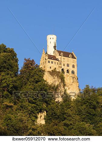 Lichtenstein Castle on the Swabian Alb, Burg, near Honau, Baden-Württemberg, Germany, Europe View Large Photo Image Stock Image - Lichtenstein Castle on the Swabian Alb, Burg, near Honau, Baden-Württemberg, Germany, Europe. Fotosearch