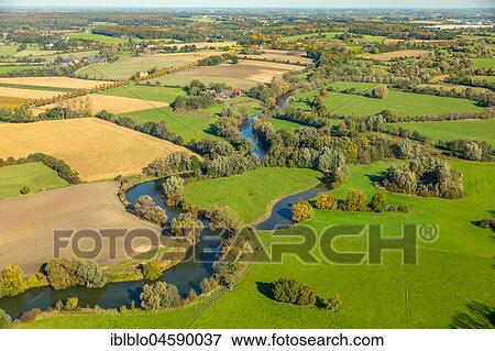 Lippe Mäander on the city border between Werne and Bergkamen, Lippe Altarm, river Lippe, nature reserve, Lippeauen, Lünen, Ruhr Area, North Rhine-Westphalia, Germany, Europe View Large Photo Image Stock Photo - Lippe Mäander on the city border between Werne and Bergkamen, Lippe Altarm, river Lippe, nature reserve, Lippeauen, Lünen, Ruhr Area, North Rhine-Westphalia, Germany, Europe. Fotosearch