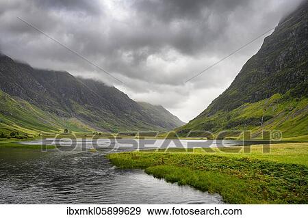 Loch Achtriochtan, Glen Coe, Highlands, Scotland, Great Britain View Large Photo Image Stock Photo - Loch Achtriochtan, Glen Coe, Highlands, Scotland, Great Britain. Fotosearch