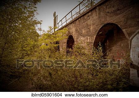 Picture - Lost Place, Rethel junction, Düsseldorf, North Rhine-Westphalia, Germany, Europe. Fotosearch