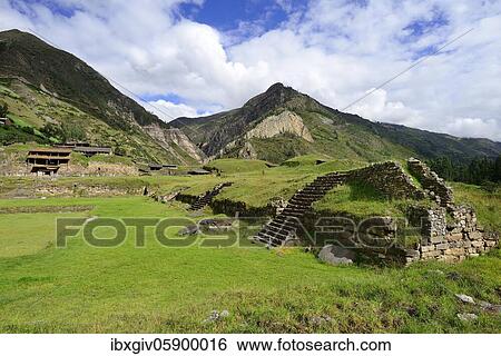 Main square of the ruins of Chavín de Huántar, Unesco World Heritage Site, near Huaraz, Ancash region, Peru, South America View Large Photo Image Stock Photograph - Main square of the ruins of Chavín de Huántar, Unesco World Heritage Site, near Huaraz, Ancash region, Peru, South America. Fotosearch