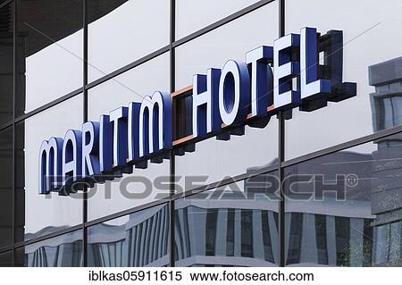 Maritim Hotel lettering on the facade, Düsseldorf Airport, North Rhine-Westphalia, Germany, Europe View Large Photo Image Stock Photography - Maritim Hotel lettering on the facade, Düsseldorf Airport, North Rhine-Westphalia, Germany, Europe. Fotosearch
