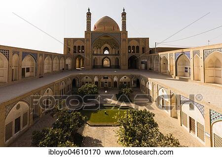 Masjed-e Agha Borzog, Agha Borzog Mosque, Kashan, Iran, Asia View Large Photo Image Stock Image - Masjed-e Agha Borzog, Agha Borzog Mosque, Kashan, Iran, Asia. Fotosearch