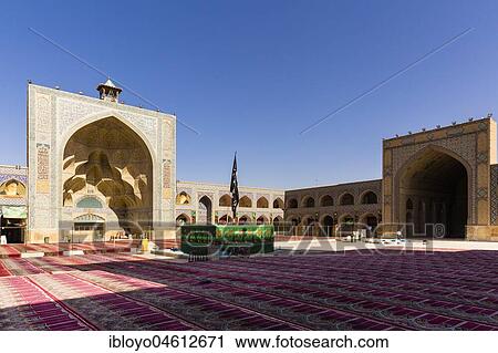 Stock Image - Masjed-e Jameh or Jameh Mosque, Eshahan, Iran, Asia. Fotosearch