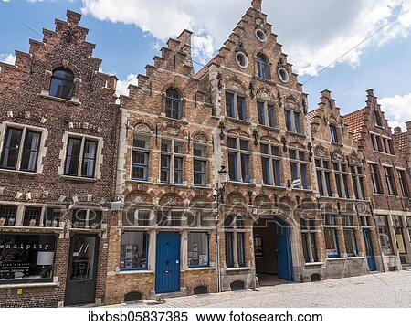 Medieval buildings, Bruges, Flanders, Belgium, Europe View Large Photo Image Stock Photography - Medieval buildings, Bruges, Flanders, Belgium, Europe. Fotosearch