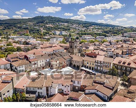 Picture - Medieval city center of Guimaraes, first capital of Portugal. Fotosearch
