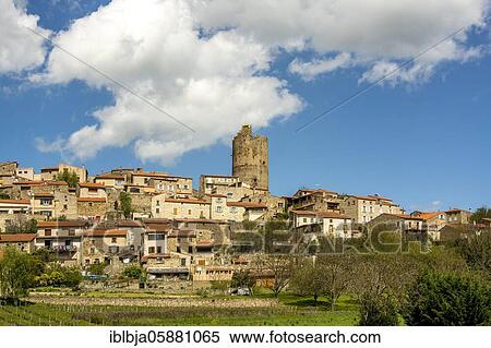 Montpeyroux village, labelled Les Plus Beaux Villages de France, The Most Beautiful Villages of France, Puy de Dôme department, Auvergne-Rhone-Alpes, France, Europe View Large Photo Image Stock Photography - Montpeyroux village, labelled Les Plus Beaux Villages de France, The Most Beautiful Villages of France, Puy de Dôme department, Auvergne-Rhone-Alpes, France, Europe. Fotosearch