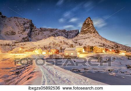 Stock Photograph - Moskenes, Nordland, Lofoten, Norway, Europe. Fotosearch