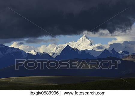 Mountain range of the Cordillera Blanca under dark clouds, Ruta 110, near Chavín de Huántar, Ancash region, Peru, South America View Large Photo Image Stock Image - Mountain range of the Cordillera Blanca under dark clouds, Ruta 110, near Chavín de Huántar, Ancash region, Peru, South America. Fotosearch