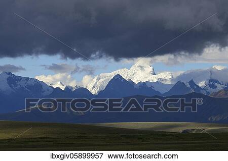 Mountain range of the Cordillera Blanca under dark clouds, Ruta 110, near Chavín de Huántar, Ancash region, Peru, South America View Large Photo Image Stock Photo - Mountain range of the Cordillera Blanca under dark clouds, Ruta 110, near Chavín de Huántar, Ancash region, Peru, South America. Fotosearch