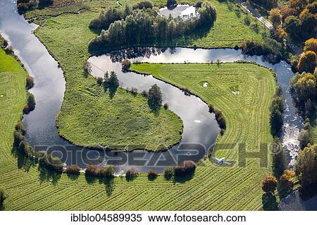 Mäander, nature reserve Mühlengraben an der Heessener Schlossmühle, Hamm, Ruhr Area, North Rhine-Westphalia, Germany, Europe View Large Photo Image Stock Photography - Mäander, nature reserve Mühlengraben an der Heessener Schlossmühle, Hamm, Ruhr Area, North Rhine-Westphalia, Germany, Europe. Fotosearch