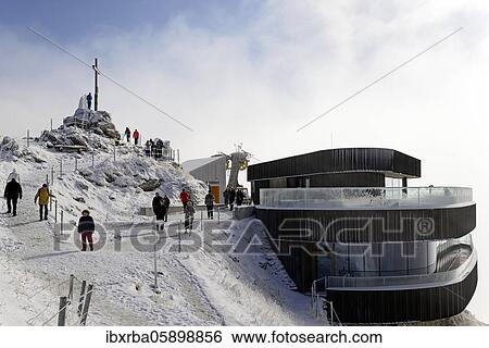 Nebelhorn summit 2224m, restaurant and cable car station near fresh snow, Oberstdorf, Allgäu Alps, Allgäu, Bavaria, Germany, Europe View Large Photo Image Stock Photograph - Nebelhorn summit 2224m, restaurant and cable car station near fresh snow, Oberstdorf, Allgäu Alps, Allgäu, Bavaria, Germany, Europe. Fotosearch