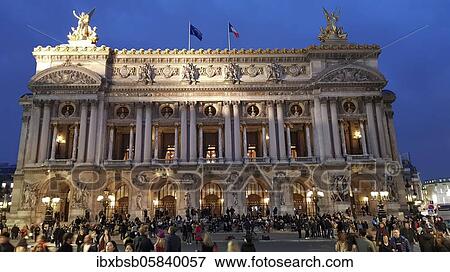 Night shot of the opera house Palais Garnier, Paris, France, Europe View Large Photo Image Stock Photo - Night shot of the opera house Palais Garnier, Paris, France, Europe. Fotosearch