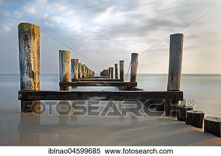 Old decayed jetty, Darß, Fischland-Darß-Zingst, Baltic Sea coast, Mecklenburg-Western Pomerania, Germany, Europe View Large Photo Image Stock Photography - Old decayed jetty, Darß, Fischland-Darß-Zingst, Baltic Sea coast, Mecklenburg-Western Pomerania, Germany, Europe. Fotosearch