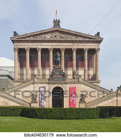 Old National Gallery, Museum Island, Berlin-Mitte, Berlin, Germany, Europe View Large Photo Image Stock Photo - Old National Gallery, Museum Island, Berlin-Mitte, Berlin, Germany, Europe. Fotosearch