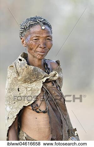 Old San woman, Bushman tribe, portrait, Kalahari, Namibia, Africa View Large Photo Image Stock Photo - Old San woman, Bushman tribe, portrait, Kalahari, Namibia, Africa. Fotosearch