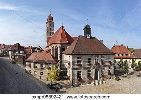 Old town, from left, half-timbered building local museum, Augustinian monastery with Trinity church, old town hall, monastery tavern, Prinzregentenplatz, Langenzenn, Middle Franconia, Franconia, Bavaria, Germany, Europe View Large Photo Image Stock Image - Old town, from left, half-timbered building local museum, Augustinian monastery with Trinity church, old town hall, monastery tavern, Prinzregentenplatz, Langenzenn, Middle Franconia, Franconia, Bavaria, Germany, Europe. Fotosearch