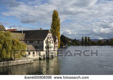 Old Town, St. Georg Monastery, Stein am Rhein, Canton Schaffhausen, Switzerland, Europe View Large Photo Image Stock Photograph - Old Town, St. Georg Monastery, Stein am Rhein, Canton Schaffhausen, Switzerland, Europe. Fotosearch