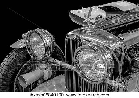 Oldtimer detail, Alvis Special Basis Speed 25, in black and white View Large Photo Image Stock Image - Oldtimer detail, Alvis Special Basis Speed 25, in black and white. Fotosearch