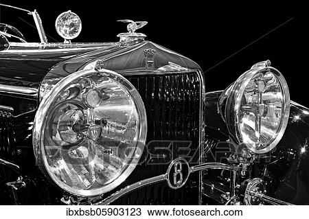 Oldtimer Detail, AUTO UNION, Horch 410, in black and white View Large Photo Image Stock Image - Oldtimer Detail, AUTO UNION, Horch 410, in black and white. Fotosearch