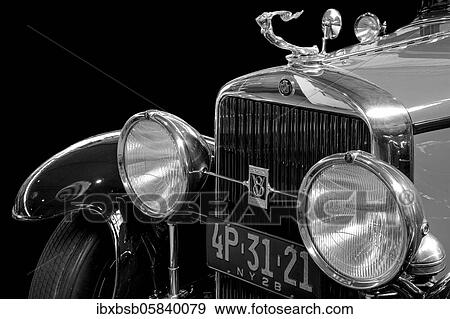 Oldtimer detail, Cadillac Seville 341, in black and white View Large Photo Image Stock Photo - Oldtimer detail, Cadillac Seville 341, in black and white. Fotosearch