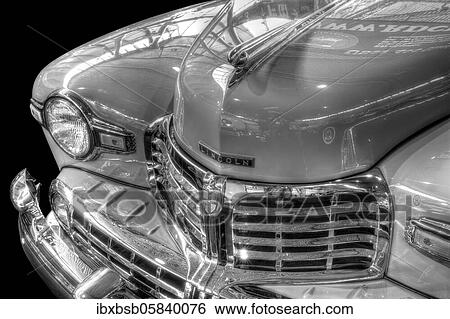 Oldtimer detail, Lincoln Continental 1947, in black and white View Large Photo Image Stock Photograph - Oldtimer detail, Lincoln Continental 1947, in black and white. Fotosearch