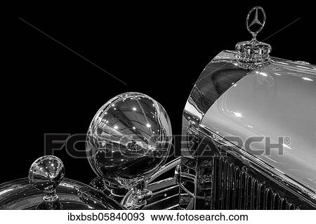 Oldtimer detail, Mercedes 770K Cabriolet D, in black and white View Large Photo Image Stock Image - Oldtimer detail, Mercedes 770K Cabriolet D, in black and white. Fotosearch