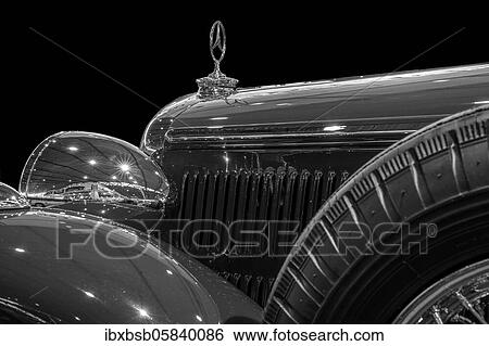 Oldtimer Detail, MMercedes 320D cabriolet, in black and white View Large Photo Image Stock Photograph - Oldtimer Detail, MMercedes 320D cabriolet, in black and white. Fotosearch