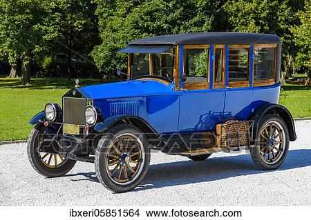 Oldtimer Dort Touring, year of construction 1922, blue, Austria, Europe View Large Photo Image Picture - Oldtimer Dort Touring, year of construction 1922, blue, Austria, Europe. Fotosearch