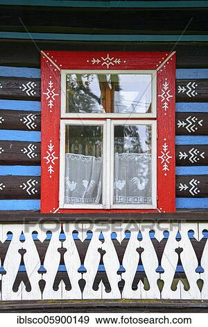 Ornamental decoration, Goral log cabin, village street, Zdiar, High Tatras, Slovakia, Europe View Large Photo Image Stock Photo - Ornamental decoration, Goral log cabin, village street, Zdiar, High Tatras, Slovakia, Europe. Fotosearch