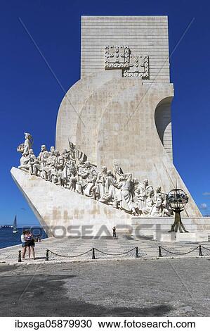 Stock Image - Padrão dos Descobrimentos, Monument to the Discoveries, Belém, Lisbon, Portugal, Europe. Fotosearch