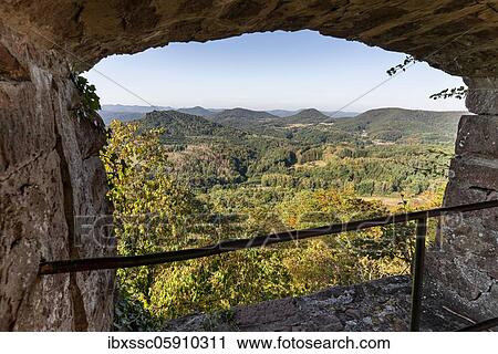 Stock Image - Palatinate Forest, Lindelbrunn Palace, Rhineland-Palatinate, Germany, Europe. Fotosearch
