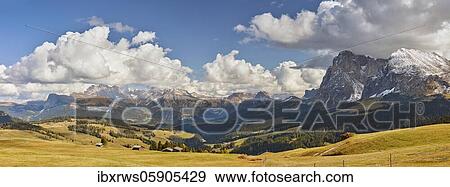 Panorama of the autumnal Seiser Alm with Sassolungo, Alpe di Siusi, South Tyrol, Italy, Europe View Large Photo Image Stock Photo - Panorama of the autumnal Seiser Alm with Sassolungo, Alpe di Siusi, South Tyrol, Italy, Europe. Fotosearch