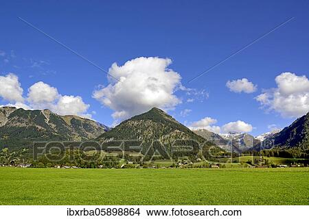 Panoramic view from the Loretto Meadows to the mountains near Oberstdorf, Gaisalphorn 1953m, Nebelhorn 2224m and Schattenberg 1721m, Allgäu Alps, Allgäu, Bavaria, Germany, Europe View Large Photo Image Picture - Panoramic view from the Loretto Meadows to the mountains near Oberstdorf, Gaisalphorn 1953m, Nebelhorn 2224m and Schattenberg 1721m, Allgäu Alps, Allgäu, Bavaria, Germany, Europe. Fotosearch