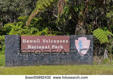 Park entrance, Hawaii, Hawai'i Volcanoes National Park, Big Island View Large Photo Image Stock Image - Park entrance, Hawaii, Hawai'i Volcanoes National Park, Big Island. Fotosearch