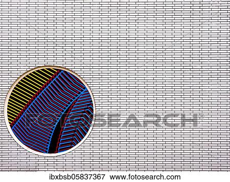 Part of a brick wall with a circular mosaic, Berlin, Germany, Europe View Large Photo Image Stock Photo - Part of a brick wall with a circular mosaic, Berlin, Germany, Europe. Fotosearch