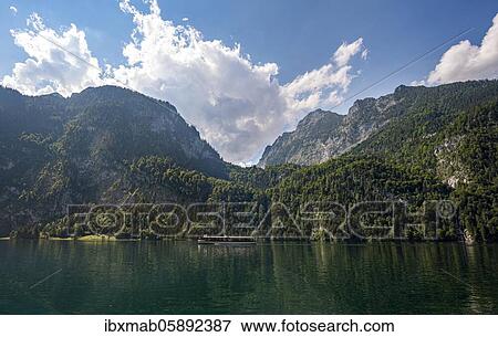 Passenger boat on Königssee, Schönau am Königssee, National Park, Berchtesgadener Land, Upper Bavaria, Bavaria, Germany, Europe View Large Photo Image Stock Photo - Passenger boat on Königssee, Schönau am Königssee, National Park, Berchtesgadener Land, Upper Bavaria, Bavaria, Germany, Europe. Fotosearch