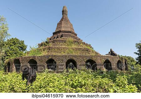 Phra Ouk Paya, Mrauk U, Burma, Myanmar, Asia View Large Photo Image Stock Image - Phra Ouk Paya, Mrauk U, Burma, Myanmar, Asia. Fotosearch