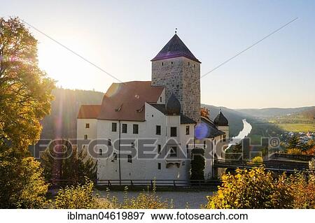 Stock Photo - Prunn Castle, Altmühl, near Riedenburg, Altmühltal, Lower Bavaria, Bavaria, Germany, Europe. Fotosearch