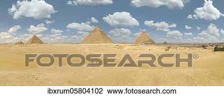 Pyramid of Giza Panorama, Giza, Cairo, Egypt, Africa View Large Photo Image Stock Image - Pyramid of Giza Panorama, Giza, Cairo, Egypt, Africa. Fotosearch