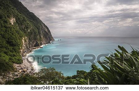 Stock Photo - Qingshui Cliffs in Hualian, Taiwan, China, Asia. Fotosearch
